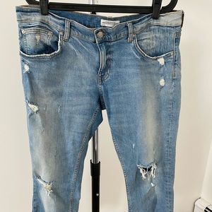 Zara distressed jeans